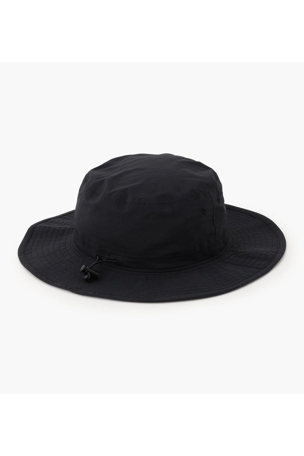 【26SS】 MEN’S WATERPROOF WIDE HAT / ストレッチリップストップ 撥水ワイドハット (ブラック)