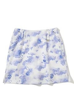 【25SS】【レディース】 PULSE CAMO SKIRT / ウォーターカラーグラフィックプリント タイトスカート(インナーパンツ付き) (ブルー)