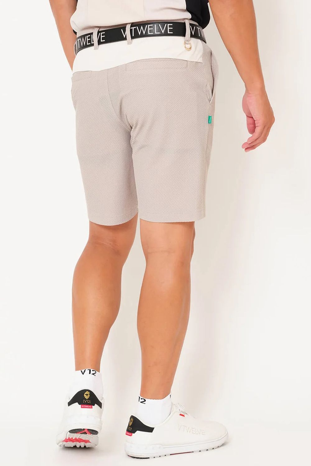 【26SS】 AIRY AWA SHORTS / ワッフル生地 ブランドロゴ ショートパンツ (ベージュ)