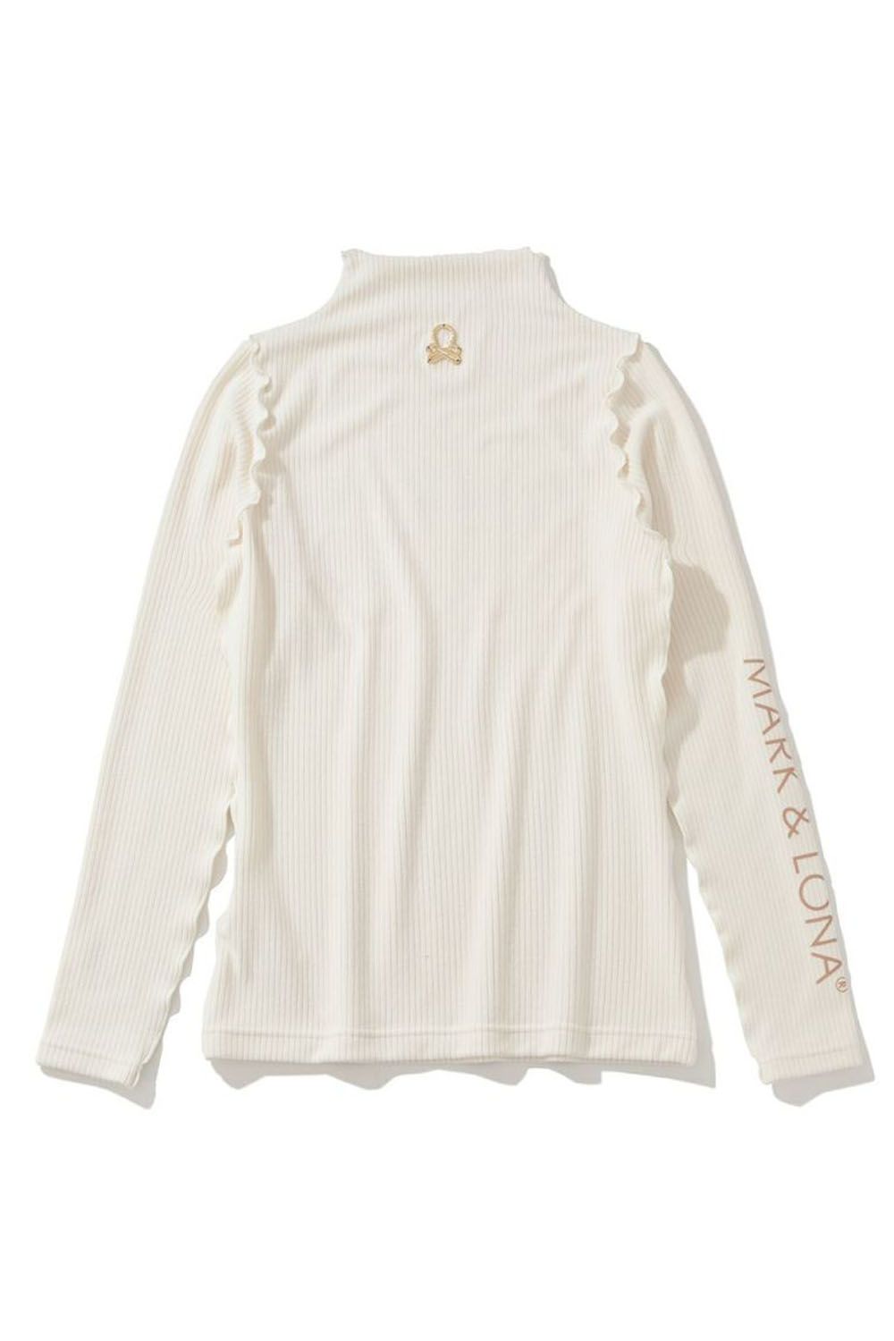 【レディース】 LODI RIBBED BOTTLENECK PULLOVER  /ボトルネック ロングスリーブシャツ (ホワイト)