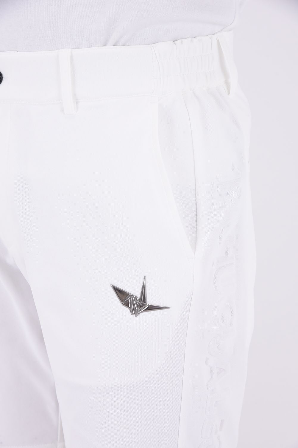 【25SS】 113 GOLF EMBOSS SHORTS / ブランドロゴエンボス ショートパンツ (ホワイト)