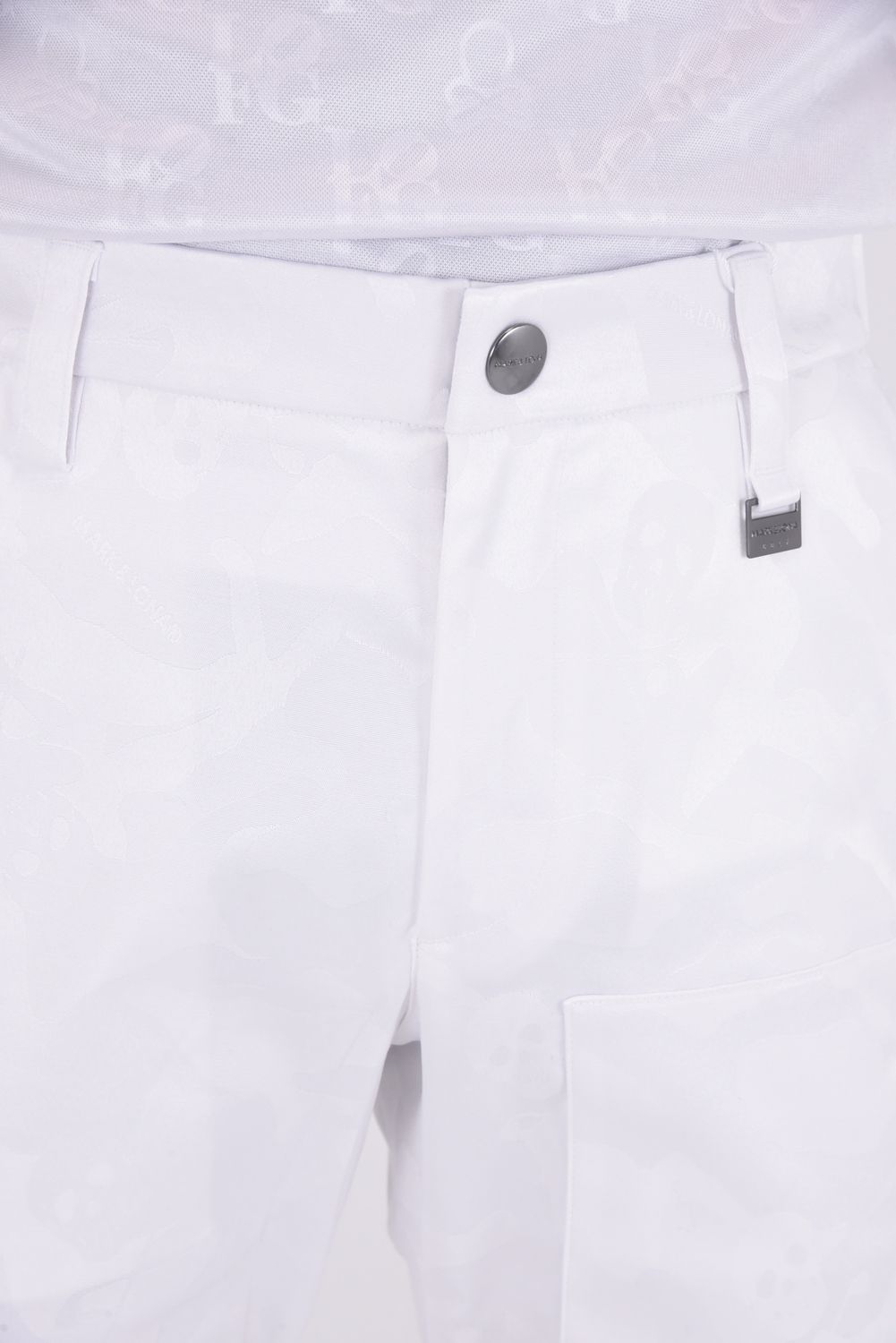 【2025AW】 GAUGE STRETCH JACQUARD PANTS / オリジナルカモジャカード ストレッチロングパンツ (ホワイト)