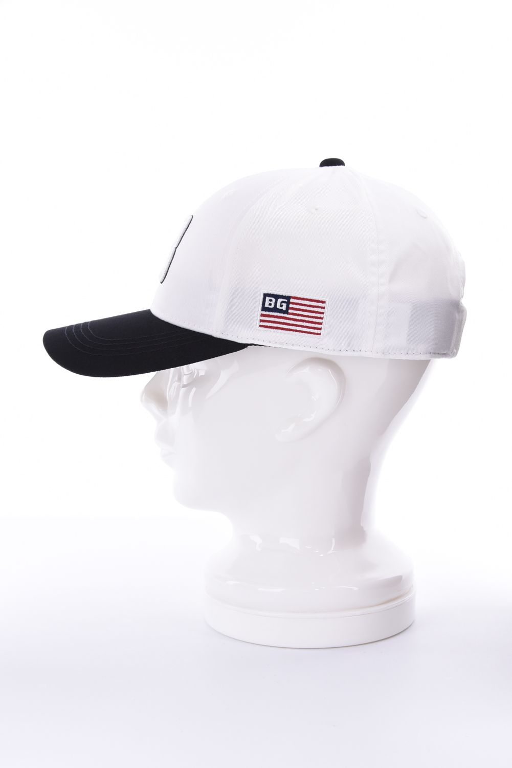 【26AW】 MEN’S 2-TONE INITIAL CAP / バイカラー ブランドイニシャル刺繍 キャップ (ホワイト)