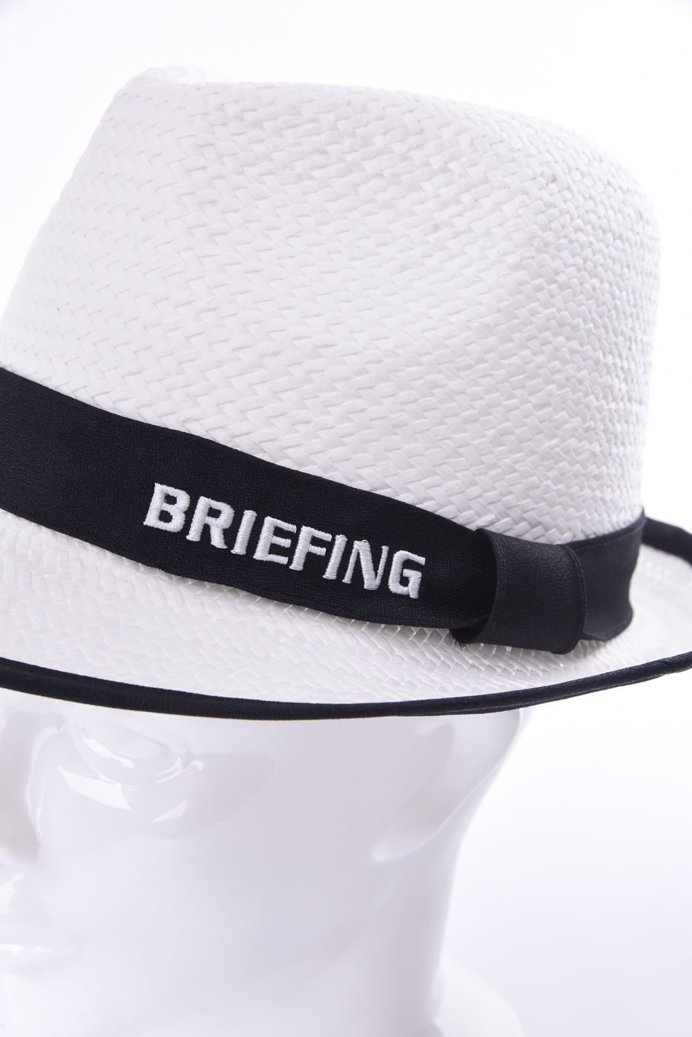 BRIEFING - MENS STRAW CAP / ロゴ ストローキャップ ブラック