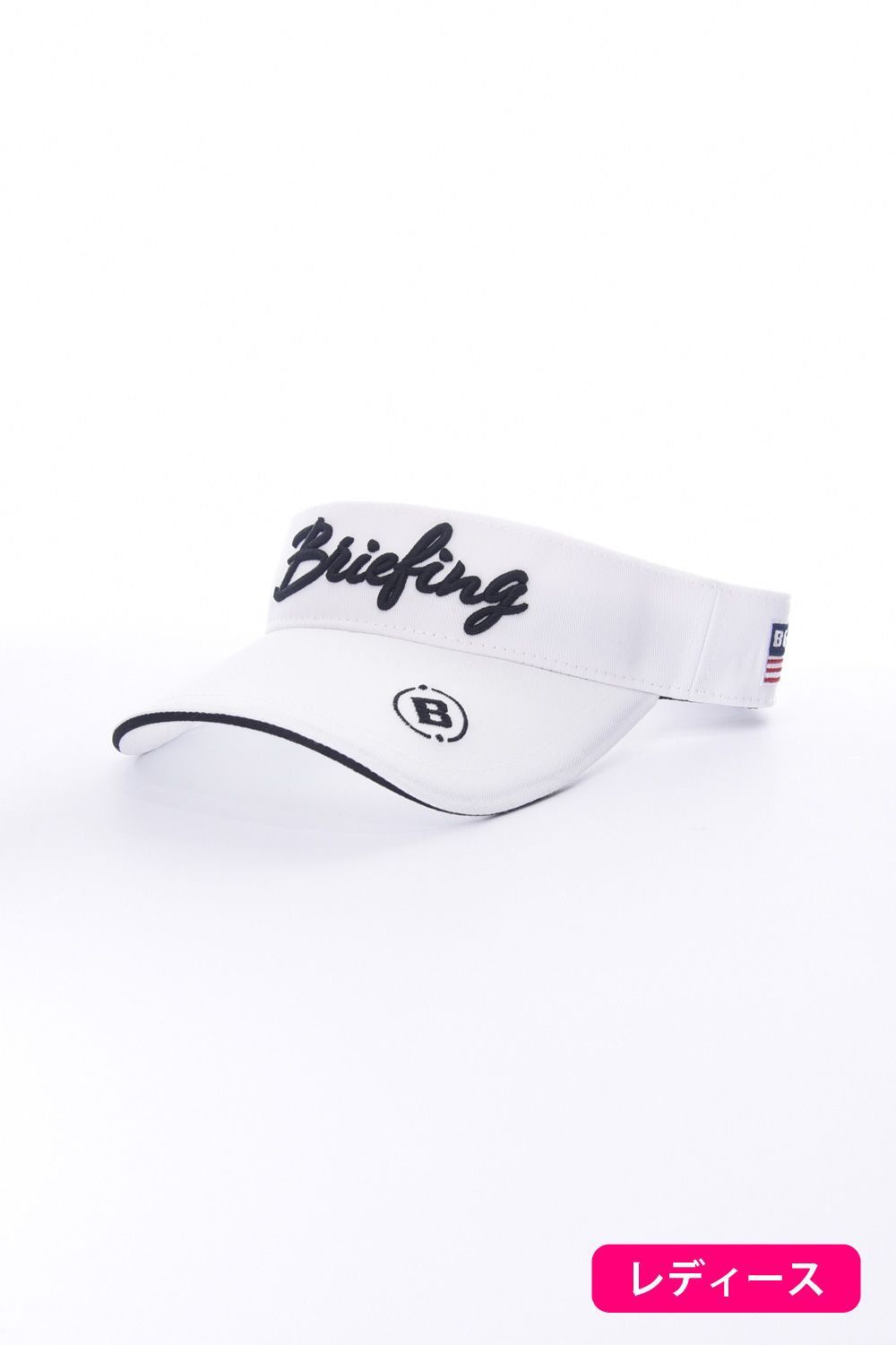 【レディース】WOMENS BASIC VISOR / ロゴ刺繍 ベーシック サンバイザー (ホワイト)