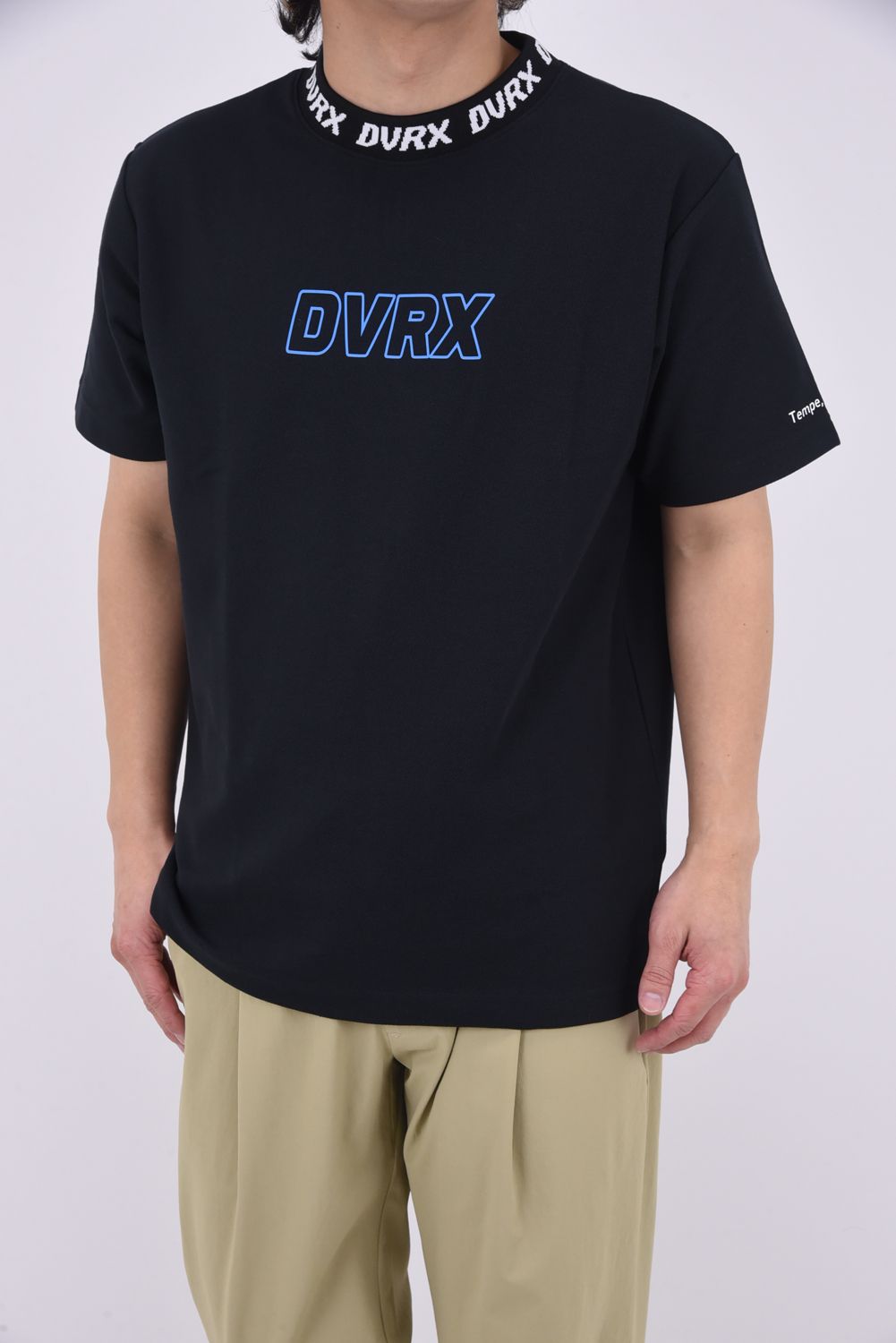 【25SS】 CLASSIC LOGO RIB MOCK CROCOTEE / クラシックロゴ リブモックネック (ブラック)