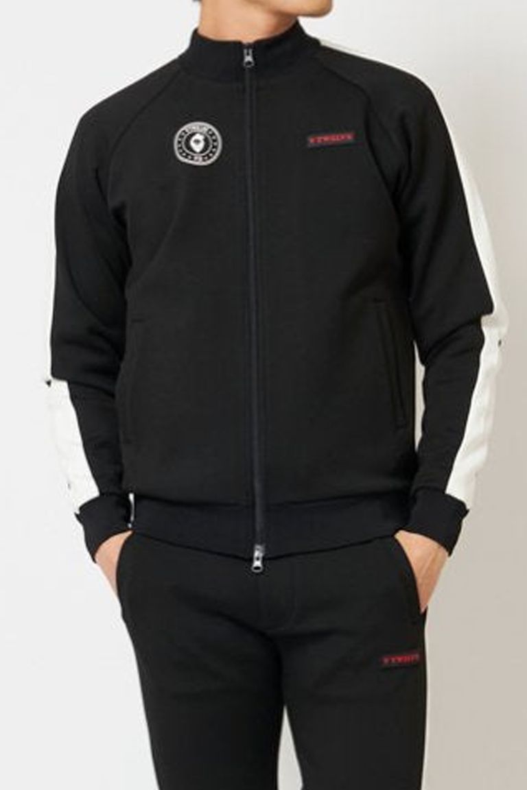 V12 - LINE TOP / ダンボールニット ライン トラックジャケット  