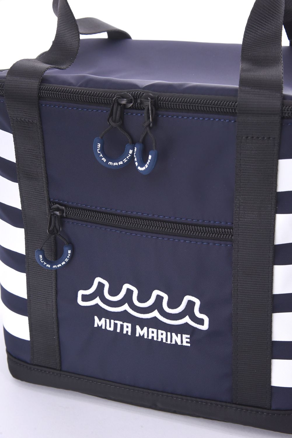 【26SS】 COOLER BAG / ボーダー保冷 ショルダーバッグ (ネイビー)
