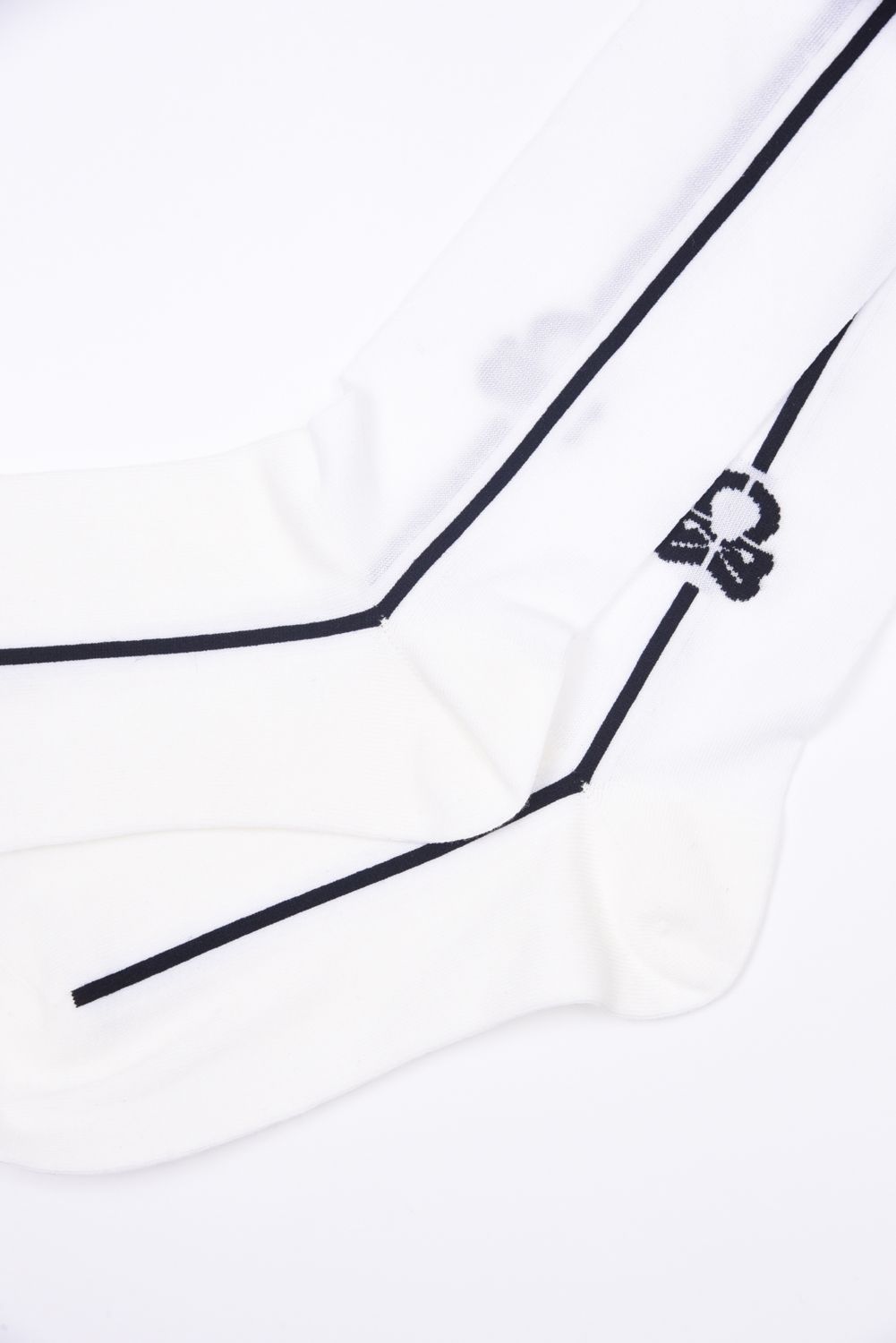 【26SS】【レディース】 ML SHEER OVER KNEE SOCKS / サイドライン シースルー ニーソックス (ホワイト)