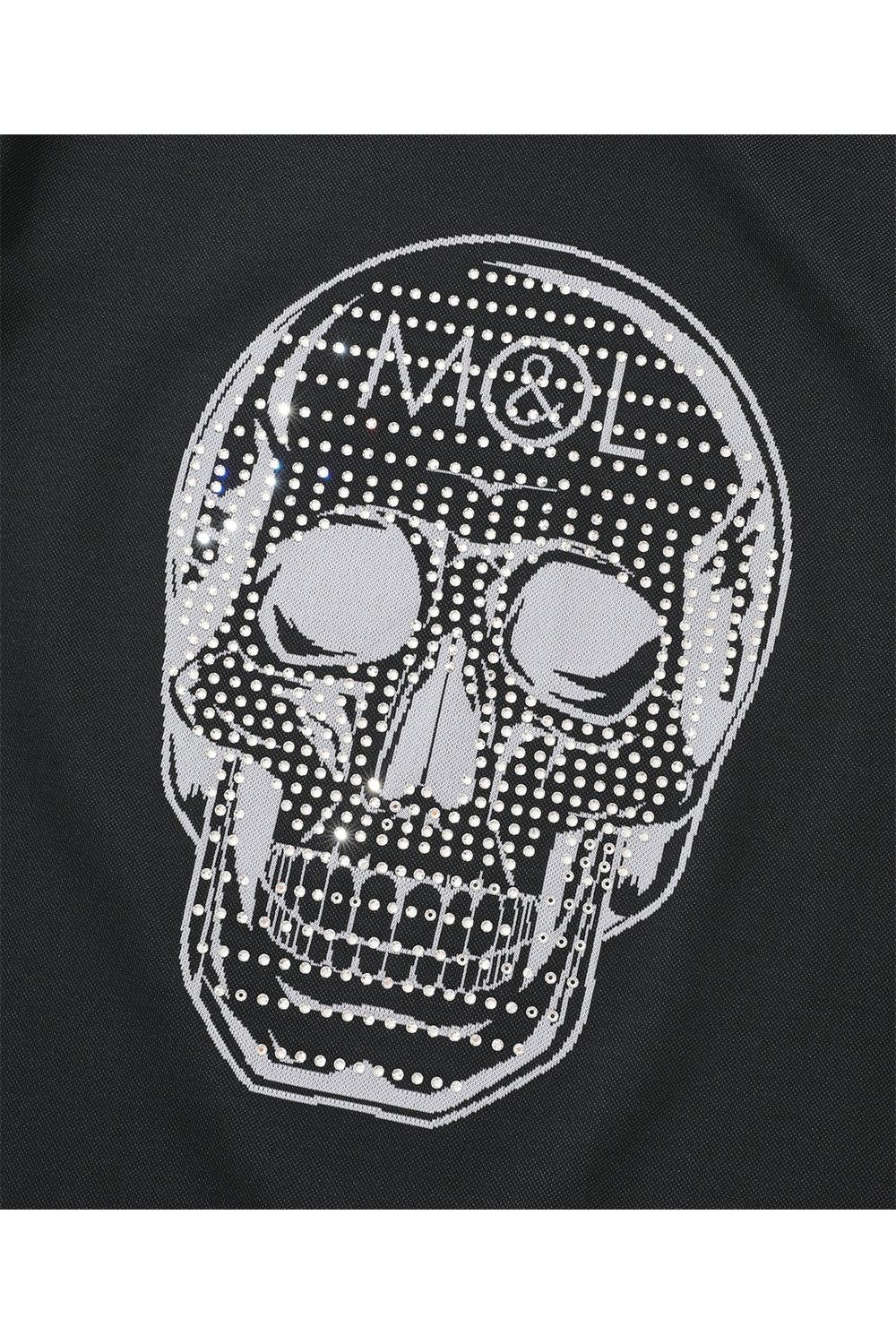 【2026SS 木村拓哉さん着用 VOL.4】 LOVE OF GOD SPECTRUM PERFORMANCE MOCK / ジャパンメイド スカルジャカード スワロフスキー モックネックTシャツ (ブラック) (3月4日入荷予定)