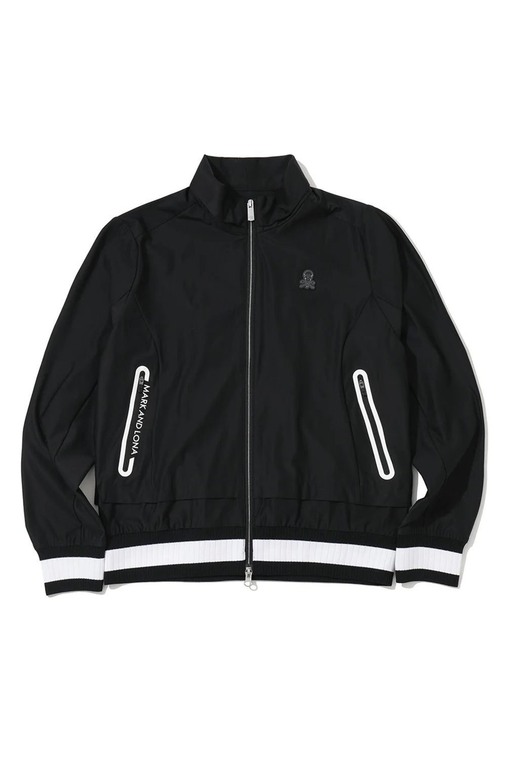 【26SS】【レディース】【T-LINE】 VELOCITY DUAL COLLAR PERFORMANCE JACKET / モノトーン ポリエステルトリコット ハイストレッチジャケット (ブラック)