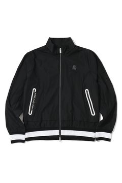 【26SS】【レディース】【T-LINE】 VELOCITY DUAL COLLAR PERFORMANCE JACKET / モノトーン ポリエステルトリコット ハイストレッチジャケット (ブラック)