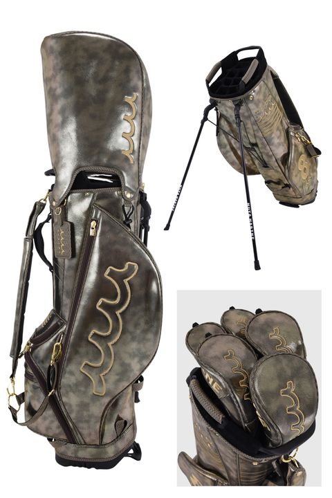 【26AW】 METALLIC CADDY BAG & HEAD COVER / メタリック スタンドタイプ キャディバッグ&ヘッドカバーセット (ゴールド)