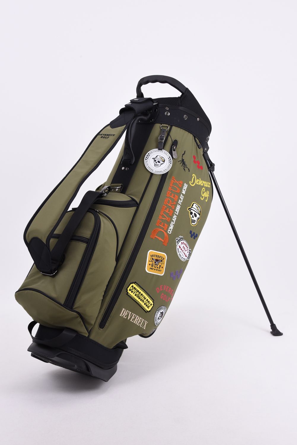 【26AW】 PIONEER TOWN Logo Assorted CADDIE BAG / ロゴアソート スタンドタイプ キャディバッグ (オリーブ)