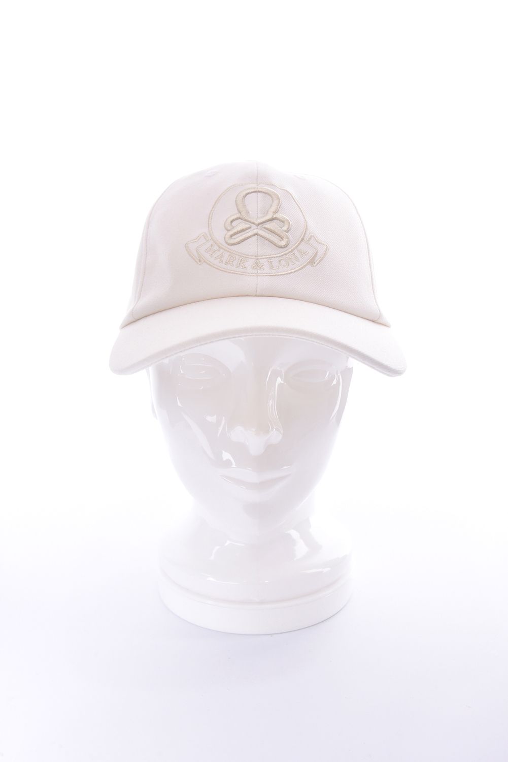 SPECTRA WOOLY 6P CAP / ブランクスカル3Dロゴ刺繍 ベースボールキャップ (ホワイト)