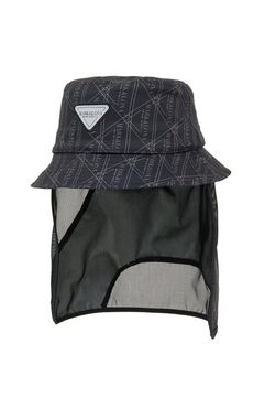 【26SS】【CODE COLLECTION】 TGHT / ジオメトリックパターン サンシールド付き バケットハット (ブラック)