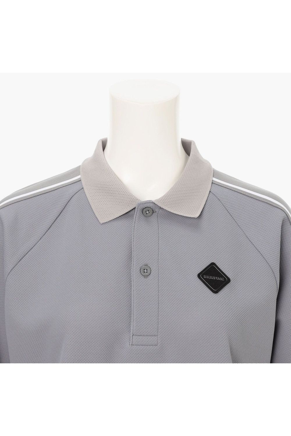 【26SS】【レディース】 WOMEN’S LINE POLO / カノコ生地 ラインロゴテープ リラックスフィット ポロシャツ (グレー)