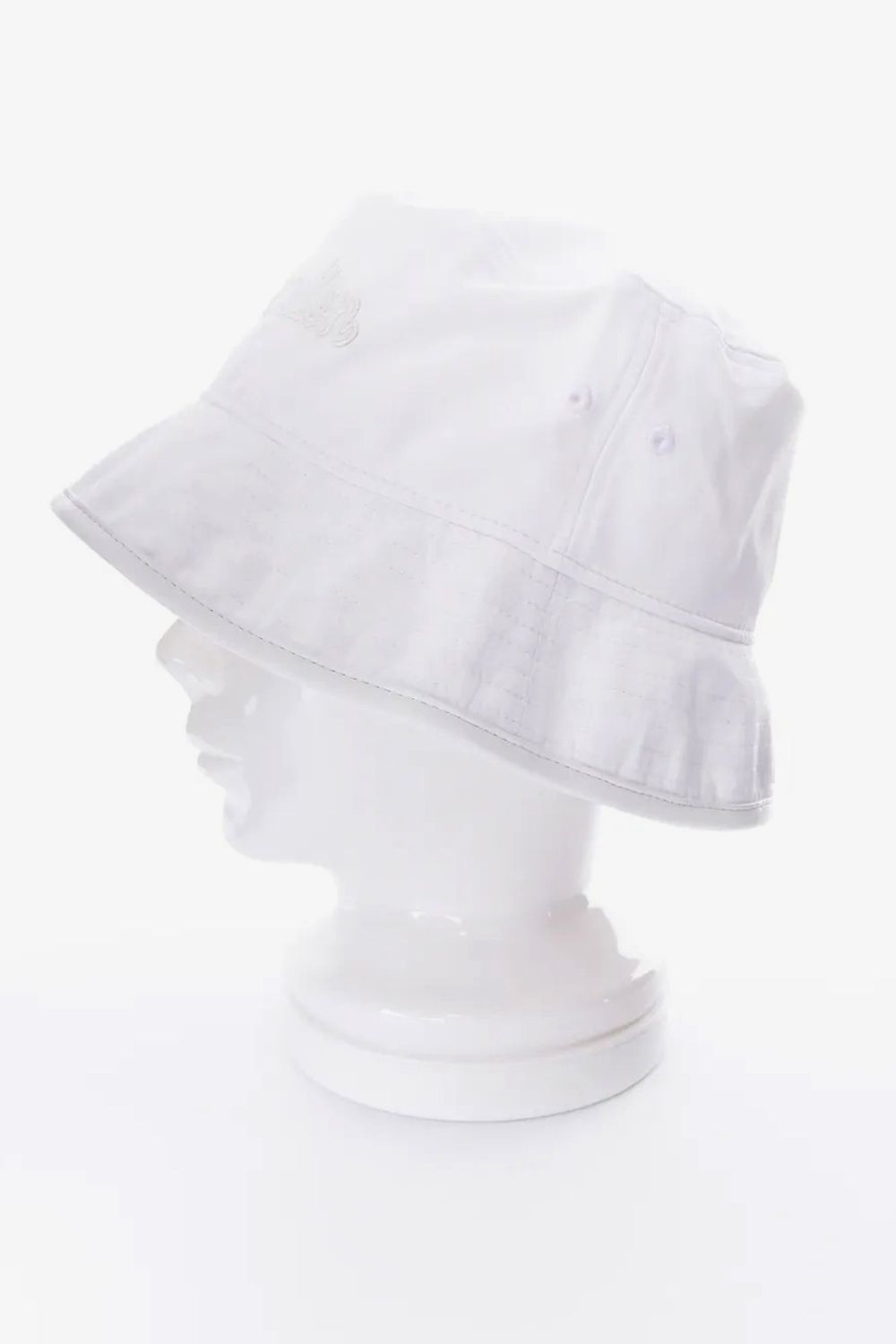 【26SS】 SYNTHETIC LEATHER BRIM BUCKET HAT / シンセティックレザーブリム バケットハット (ホワイト)