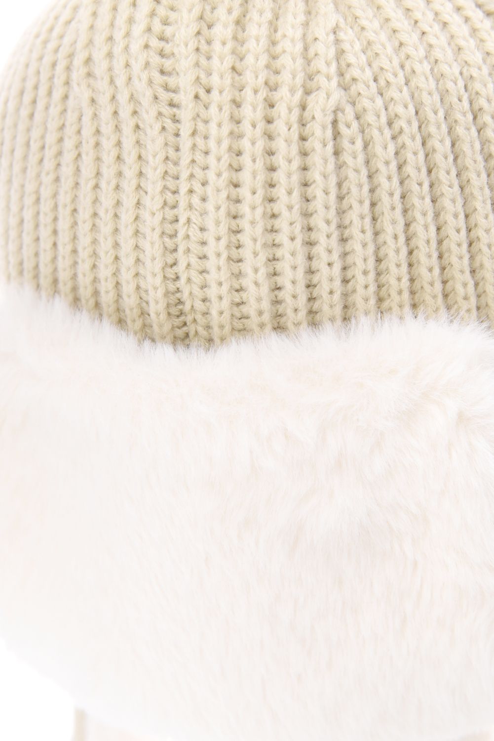 FUR YEAR KNIT CAP / ファーイヤー ニットキャップ (ベージュ)