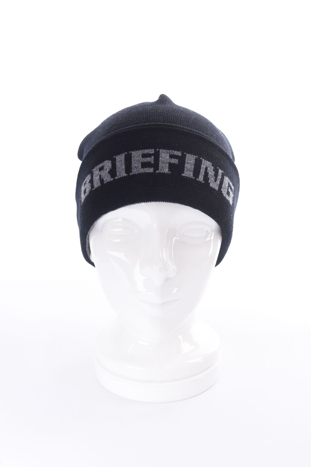 MEN’S WR WOOL KNIT JQ LOGO BEANIE / ジャガート゚ロゴ ウール ビーニー (ブラック)