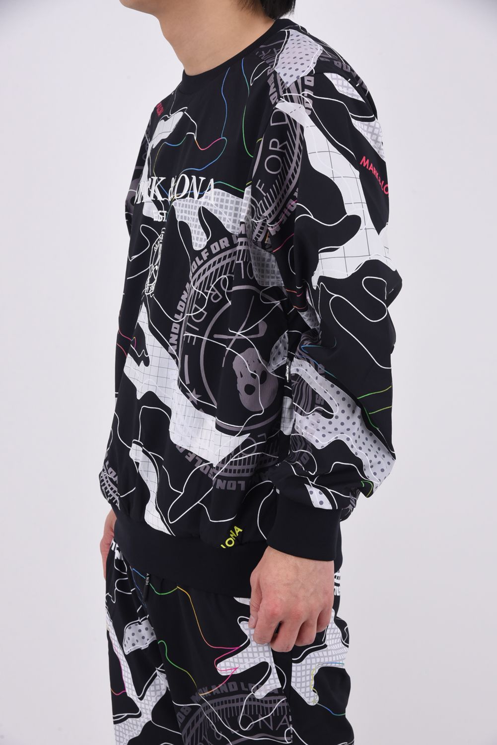 【26SS】 AXON CAMO PERFORMANCE SNEAD JK / 軽量ナイロンタフタ カモフラージュプリント スニードジャック (ブラック)