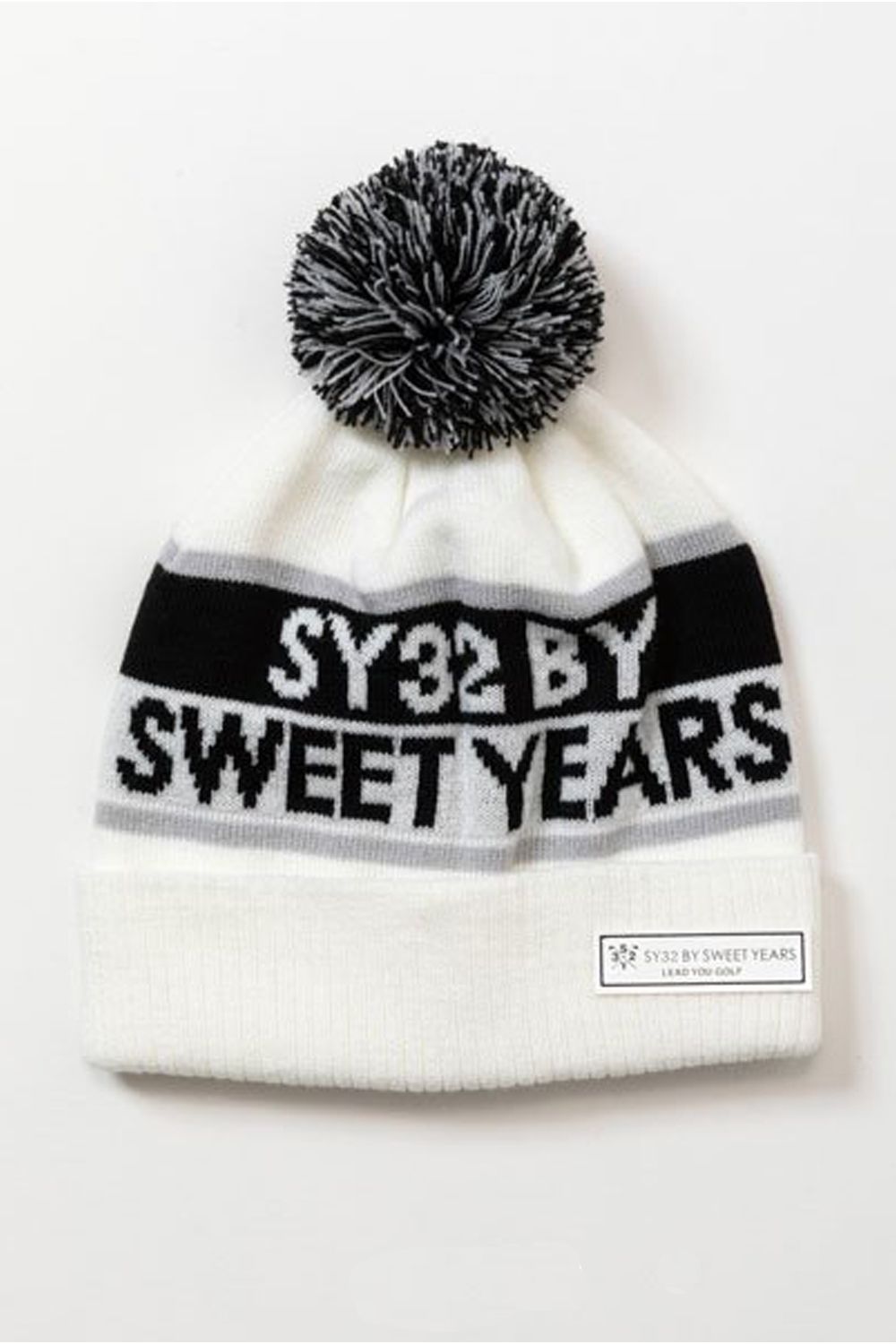 SY32 by SWEET YEARS GOLF - SY BONBON KNIT CAP / ジャカードロゴ