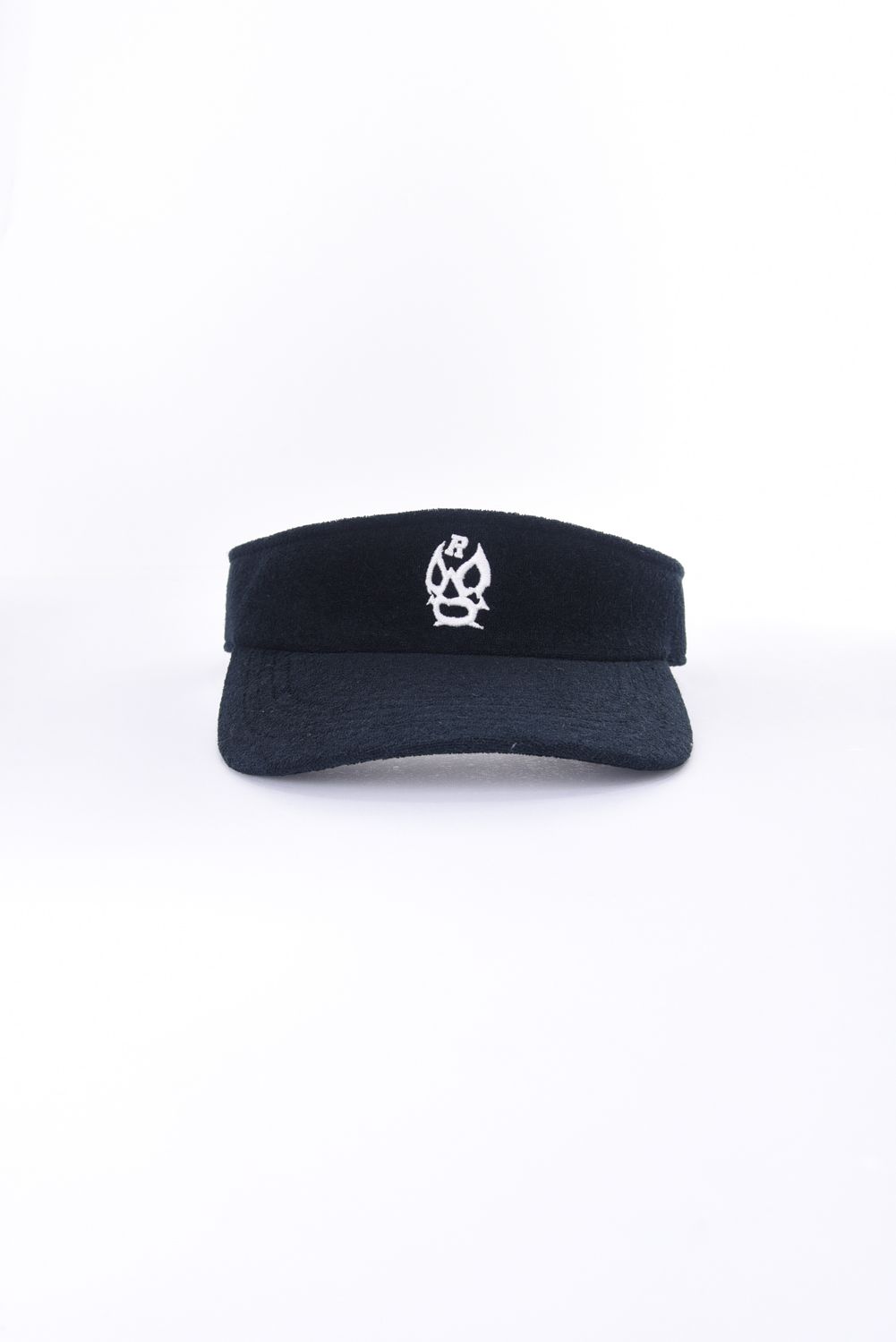 PILE VISOR / ルチャロゴ 刺繍 パイル サンバイザー (ブラック)