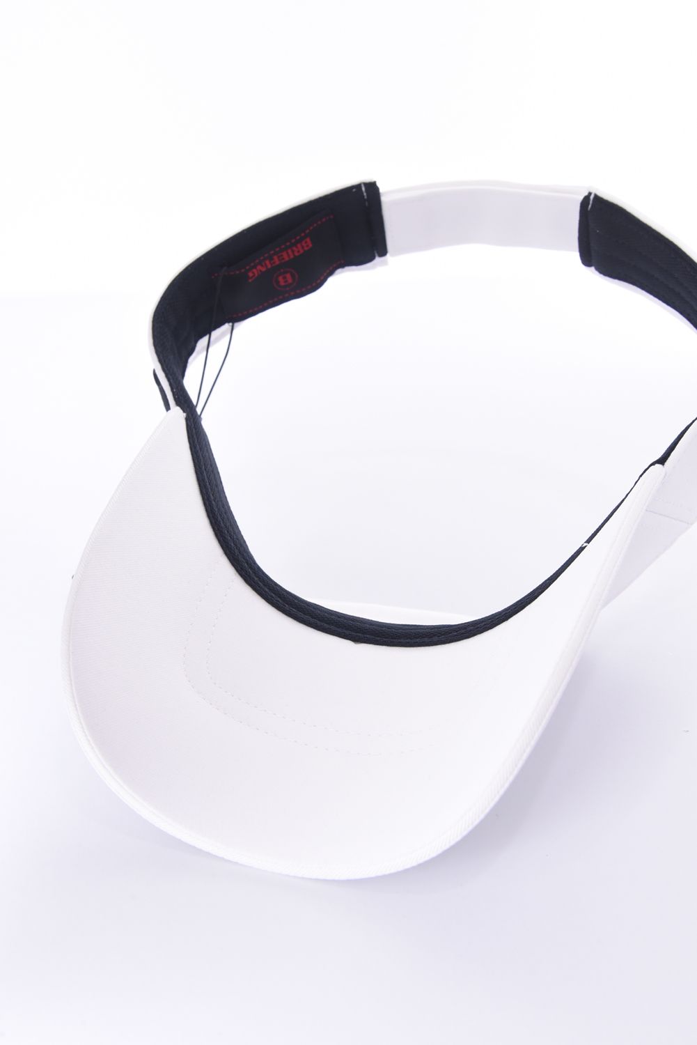 【26SS】 MEN’S ROUND LOGO VISOR / アシンメトリー ラウンドロゴ サンバイザー (ホワイト)