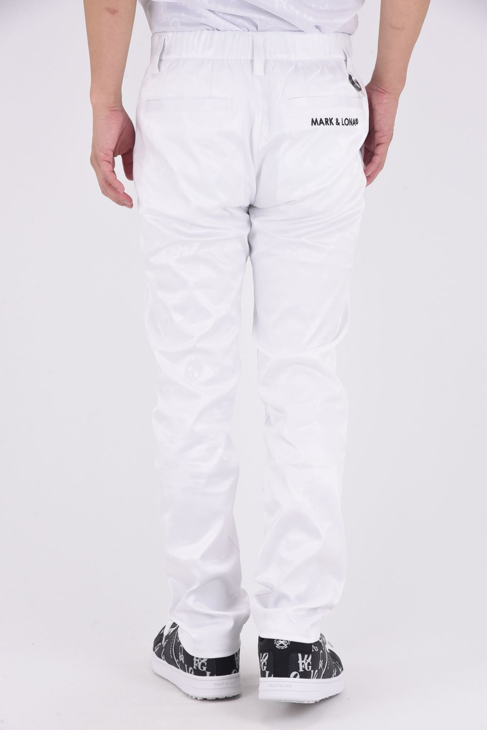 【2025AW】 GAUGE STRETCH JACQUARD PANTS / オリジナルカモジャカード ストレッチロングパンツ (ホワイト)