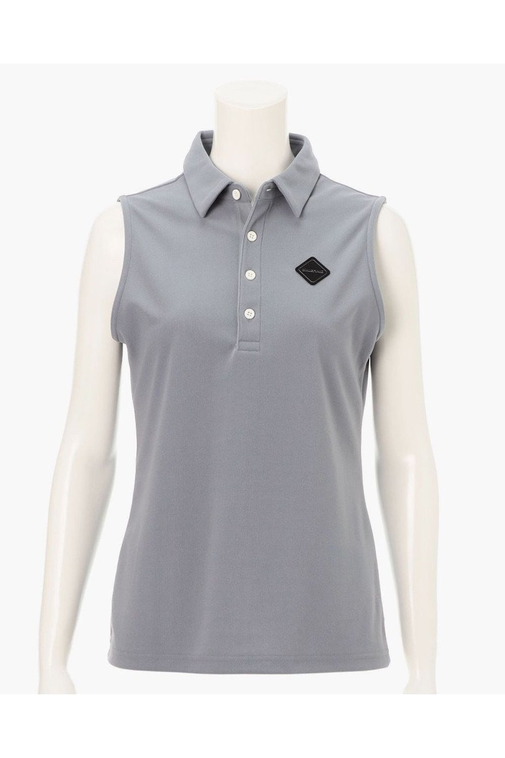 【26SS】【レディース】 WOMEN’S DRY PILE NS SHIRT / ドライパイル生地 ノースリーブポロシャツ (グレー)