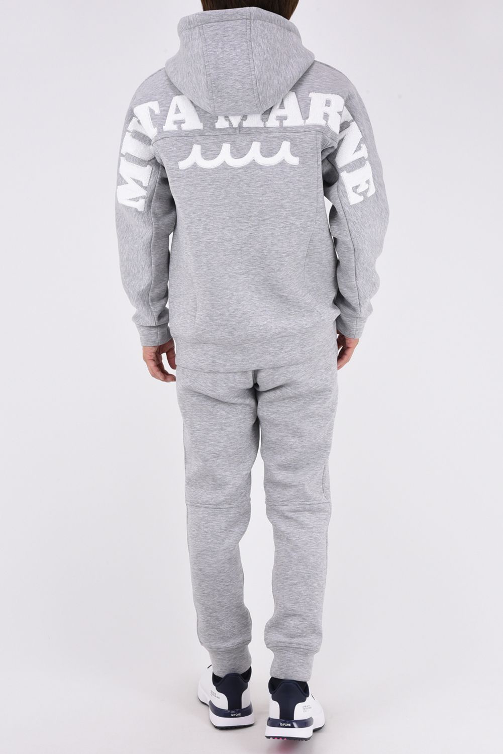 【26AW】 BONDING JOGGER PANTS / ボンディング素材 ワンポイントロゴ ジョガーパンツ (グレー)