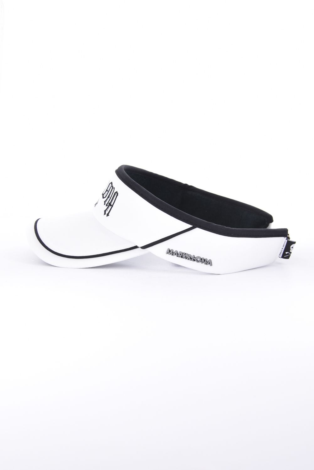 【26AW】 FRAKTUR PIPING VISOR / ブラックレターフォントロゴ パイピング サンバイザー (ホワイト)