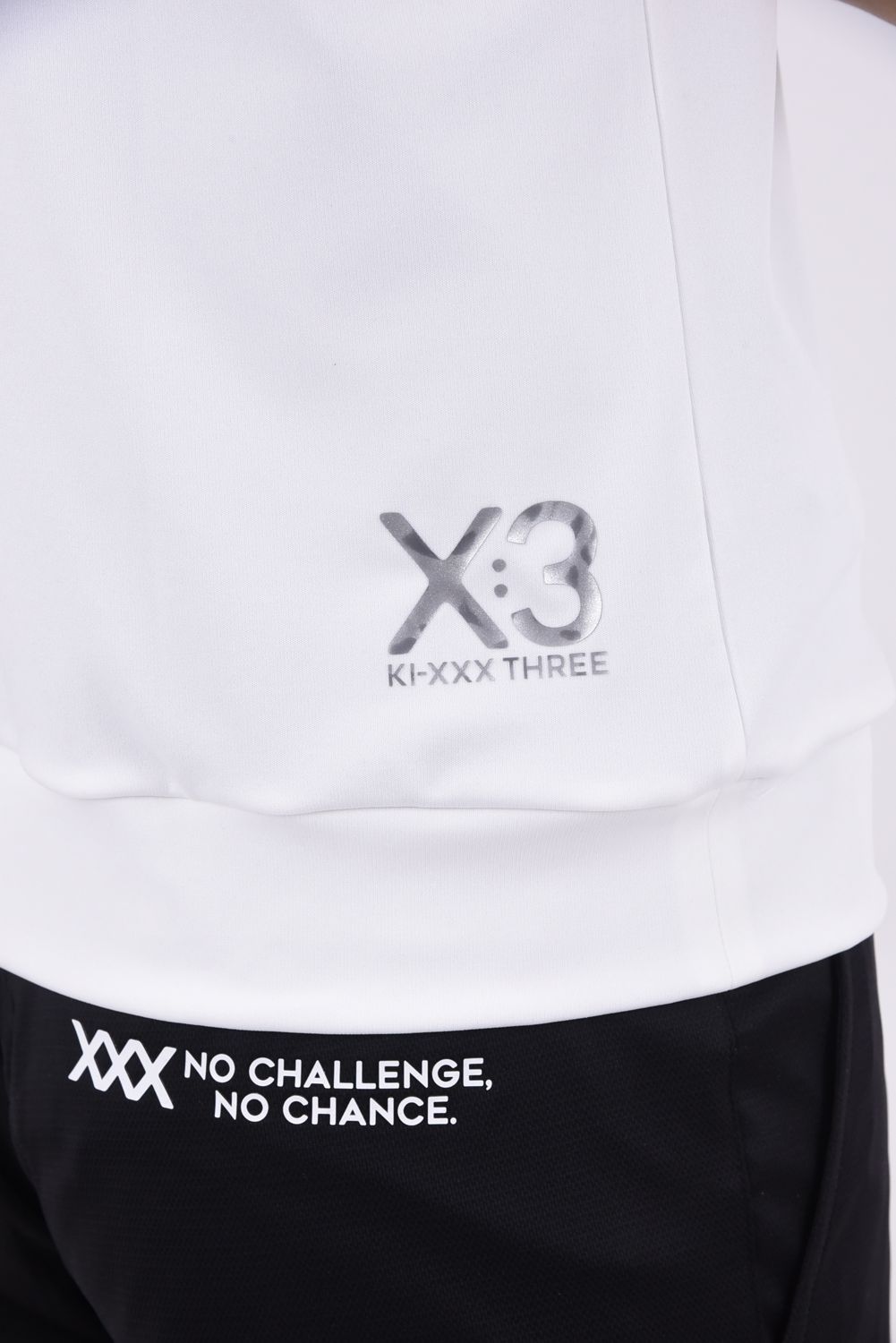 KI-XXX THREE - 【25SS】 PRINT MOCK NECK / フロントロゴ