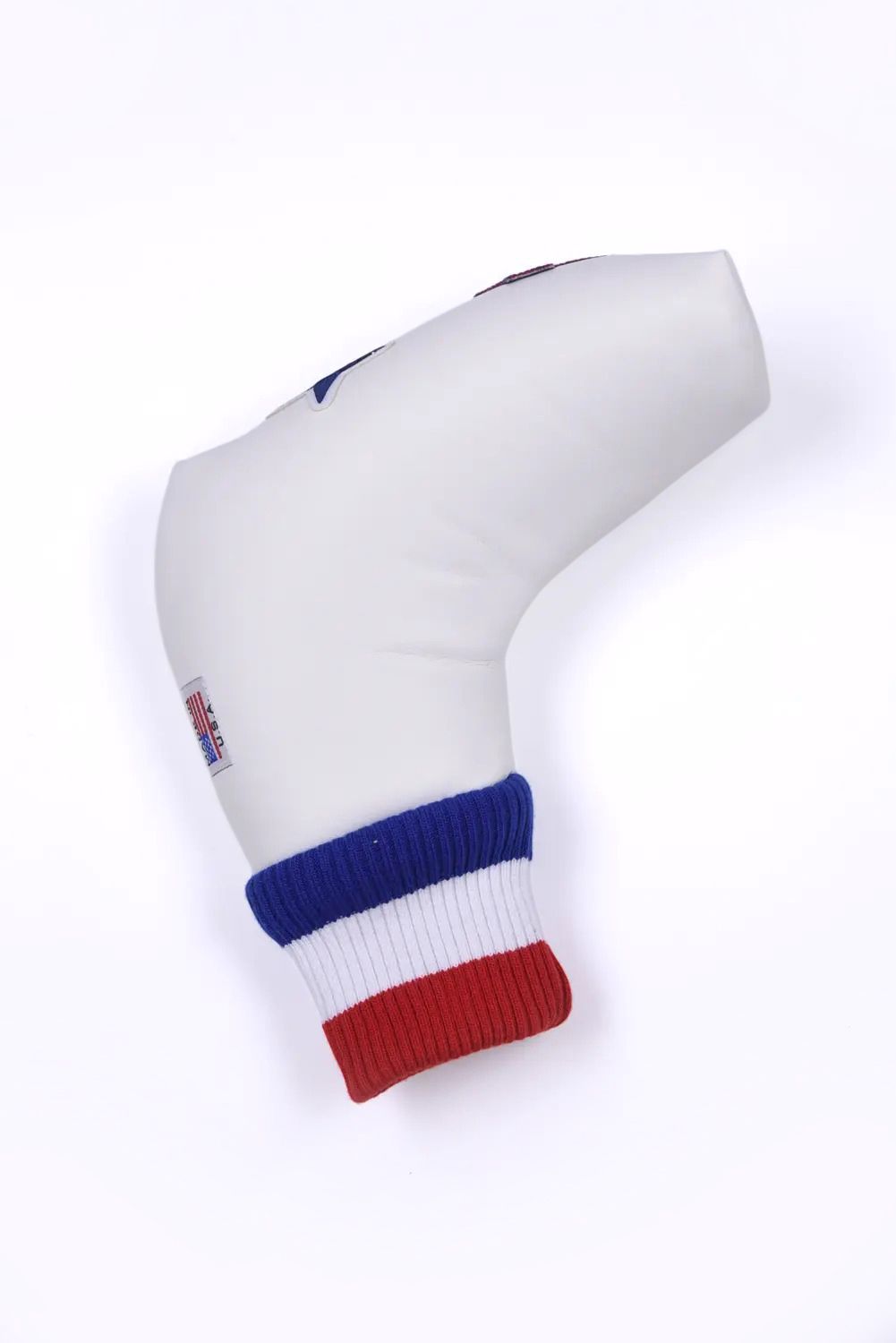 U-LEATHER PUTTER COVER / シンセティックレザー ワッペン ピンタイプ パターカバー (ニューポートホワイト)