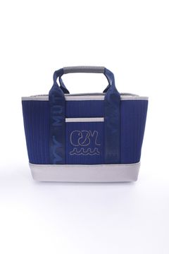 【26SS】 STRIPE KNIT PARTITION TOTE BAG / ストライプニット パーテーショントートバッグ (ネイビー)