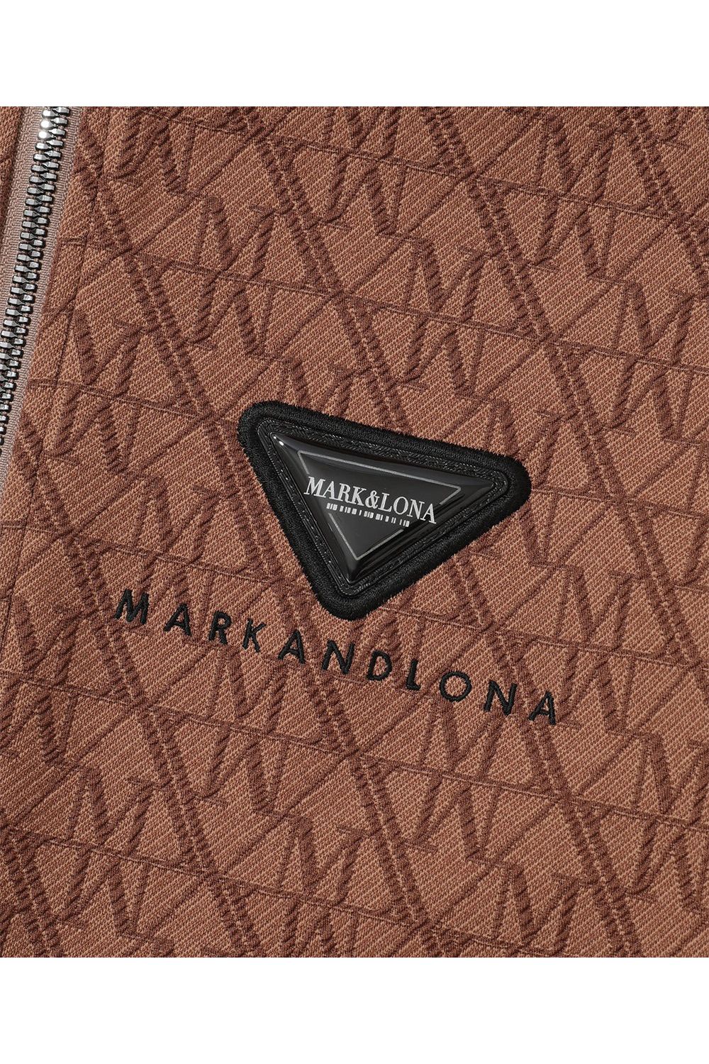 【2025AW】【CODE COLLECTION】 TPTJ / ジオメトリックジャカード サイドラインテープ トラックジャケット (ブラウン)