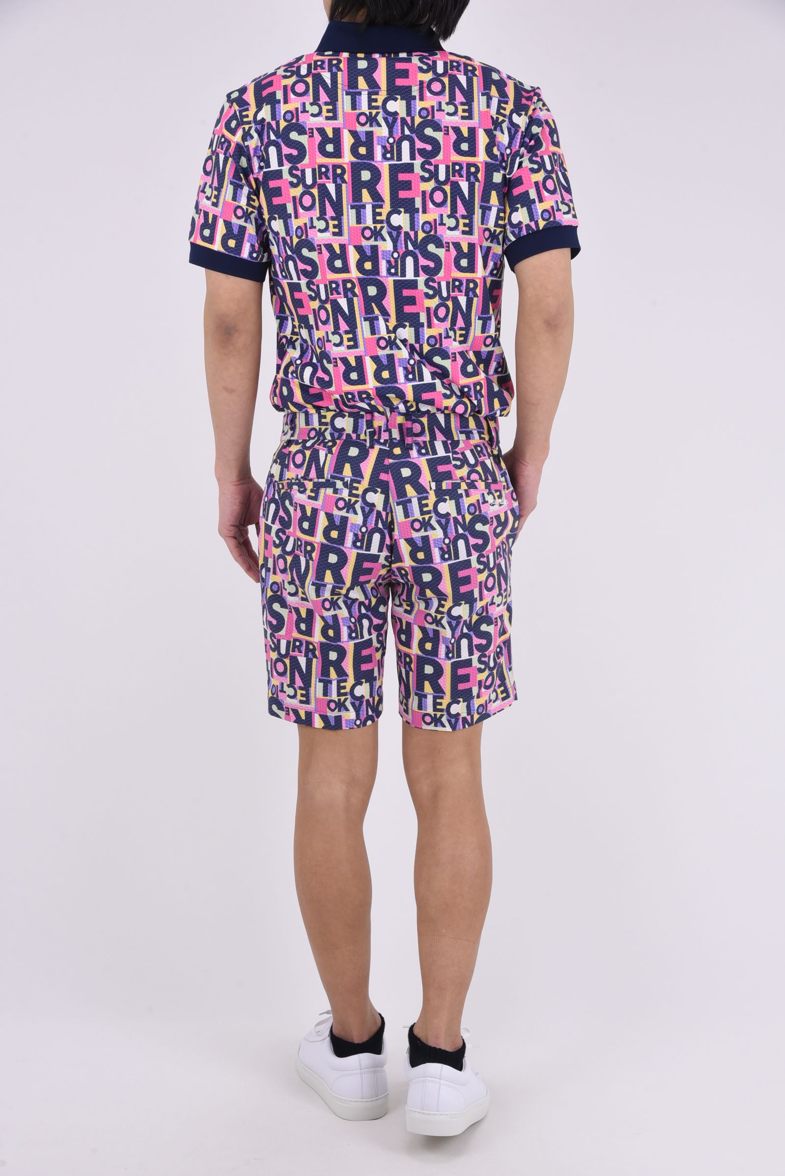 【26SS】 JUNCTION POLO / 総柄プリント ポロシャツ (トワイライトジャンクション)*