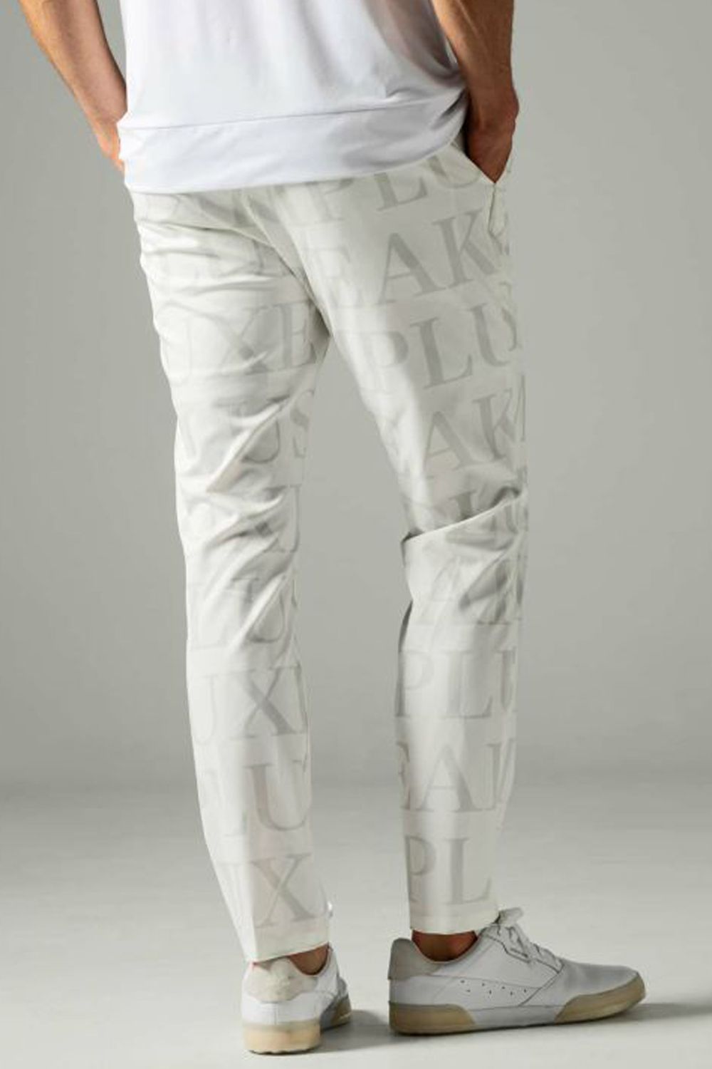 【春夏仕様】SAME LOGO PANTS / 総柄ロゴスラックス (ホワイト)