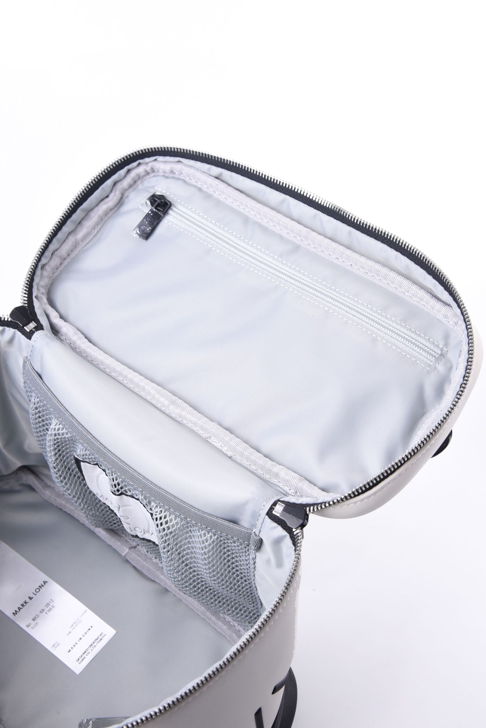 【26SS】【T-LINE】 VELOCITY VANITY BAG / モノトーン シンセティックレザー バニティバッグ (ホワイト)