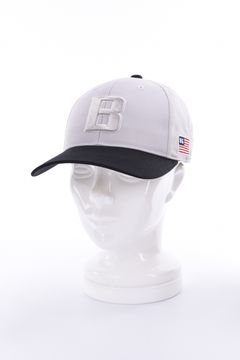 【26AW】 MEN’S 2-TONE INITIAL CAP / バイカラー ブランドイニシャル刺繍 キャップ (ライトグレー)