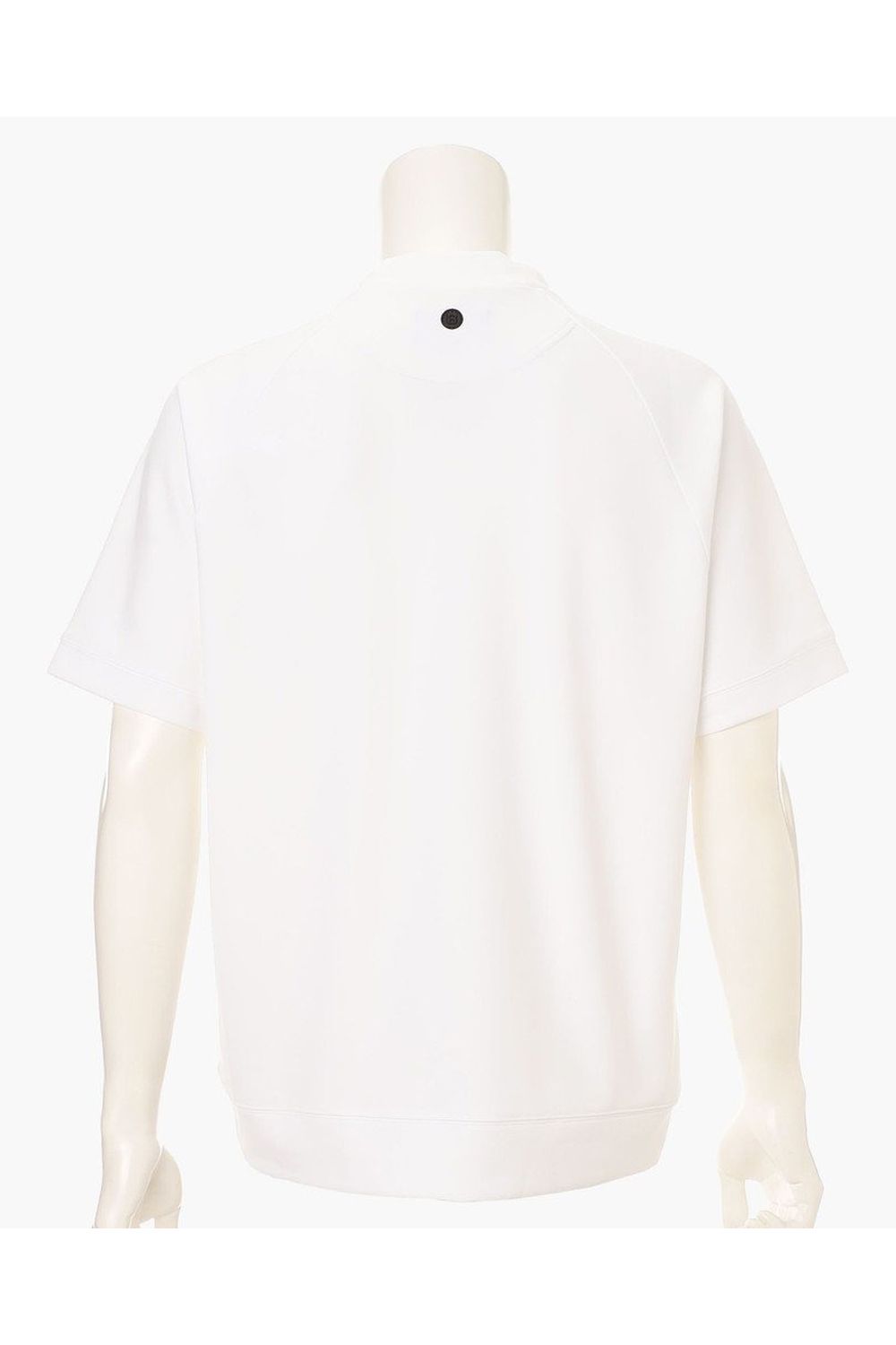 【26SS】 MEN’S COLLEGE LOGO HIGHNECK / カレッジロゴ リラックスフィット モックネックTシャツ (ホワイト)