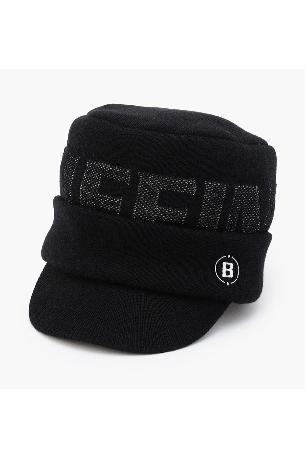 MS WR WOOL KNIT WORK CAP / ブランドロゴジャカード ニットワークキャップ (ブラック)