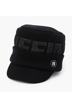 MS WR WOOL KNIT WORK CAP / ブランドロゴジャカード ニットワークキャップ (ブラック)