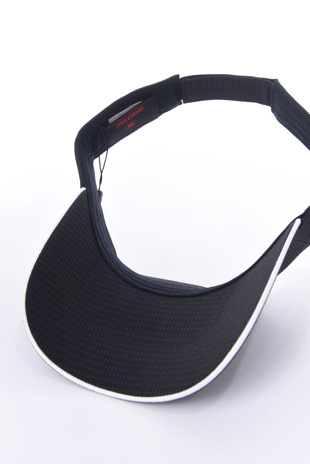 【26SS】 MEN’S SEERSUCKER VISOR / シアサッカー ダイヤモンドロゴ サンバイザー (ブラック)