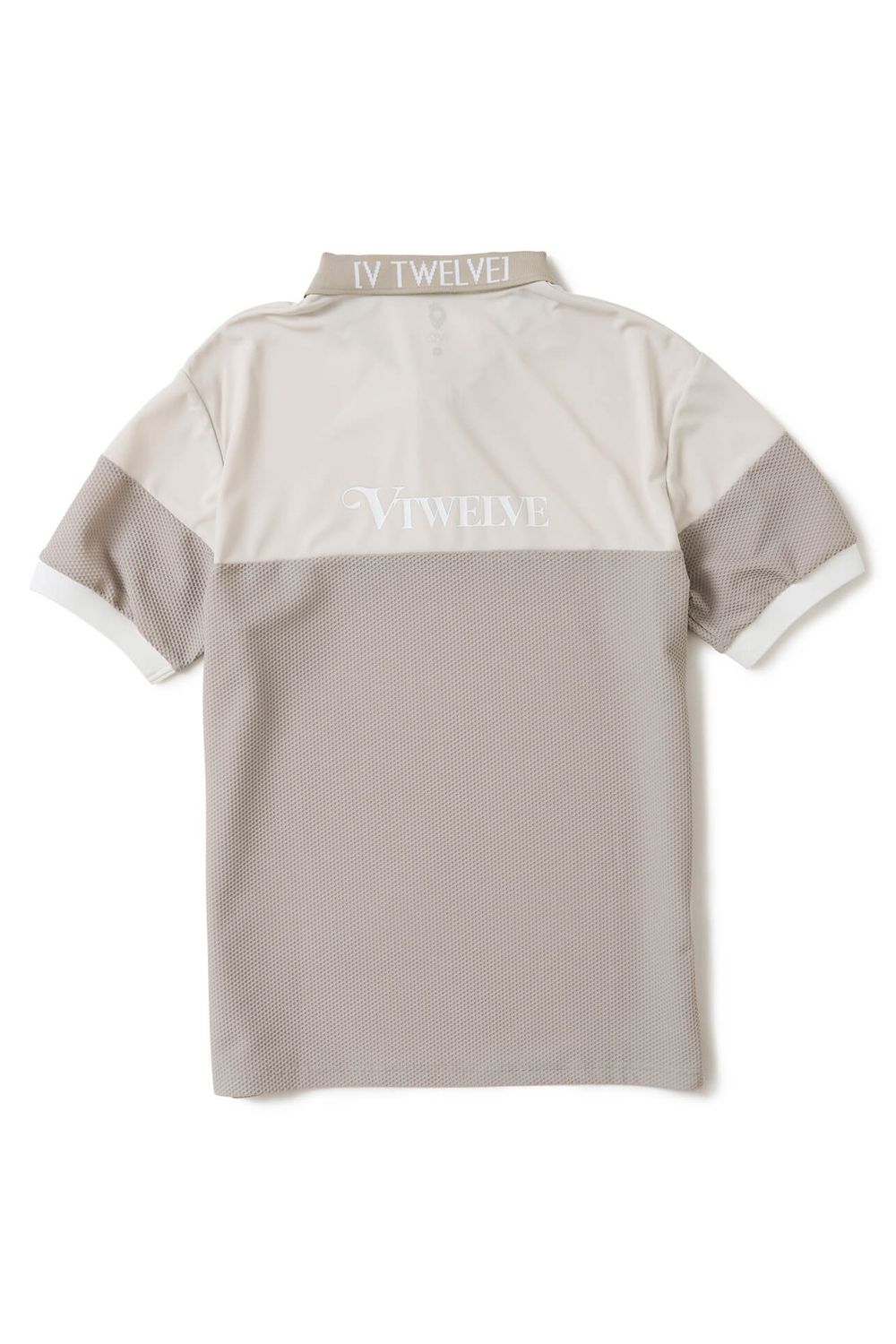 【26SS】 AIRY AWA POLO / ワッフル生地 異素材切り替え ポロシャツ (ベージュ)