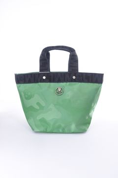GAUGE CAMO MINI TOTE / コーデュラナイロン / シンセティックレザー 舟形カートバッグ (グリーン)