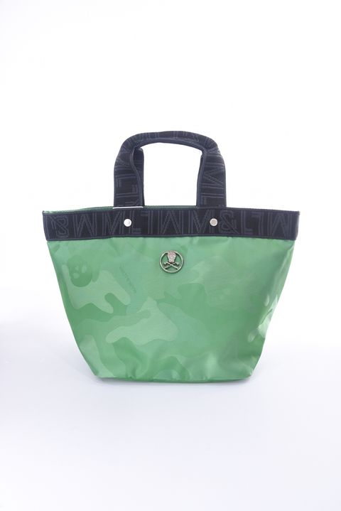GAUGE CAMO MINI TOTE / コーデュラナイロン / シンセティックレザー 舟形カートバッグ (グリーン)