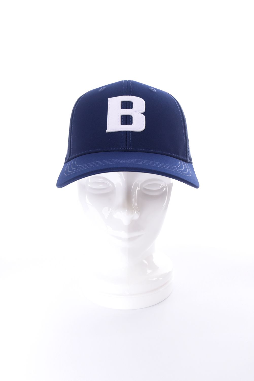 【26SS】 MEN’S PUNCHING MESH INITIAL CAP / イニシャルワッペン パンチングメッシュキャップ (ネイビー)