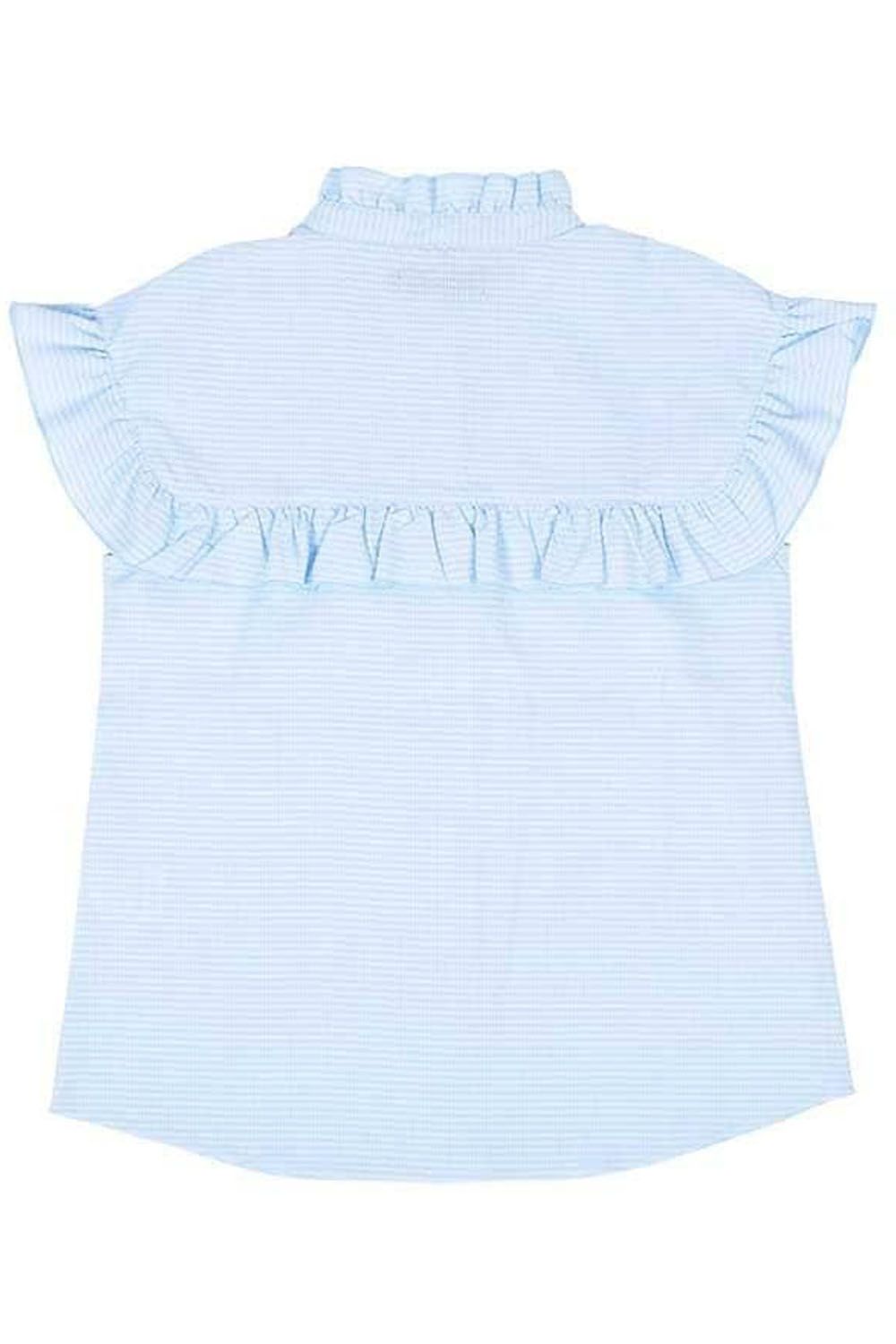 【25SS】【レディース】 WOMENS DOT AIR FRILLED BLOUSE / ドットエアー フリルブラウス (サックス)*