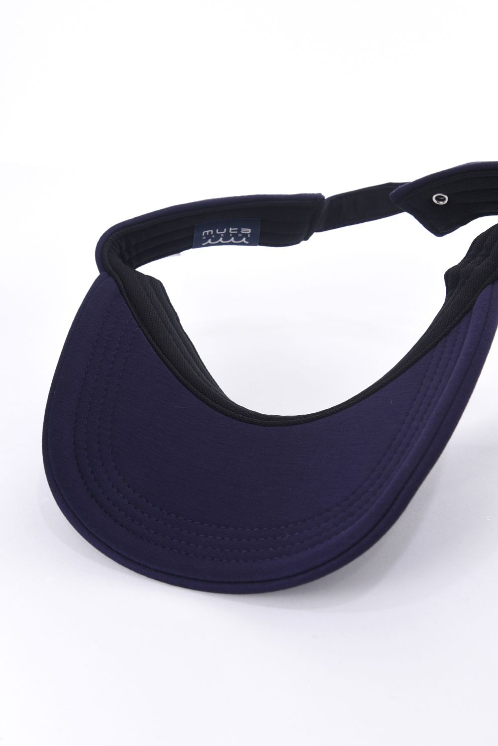 mutaGOLF ネイビーサンバイザー muta - SWEAT VISOR / スウェット素材 ウェーブロゴ サン